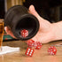GWHOLE 40 Pieces 6-Sided Game Dice Set, 8 Translucent Colors for Board Games and Teaching Math