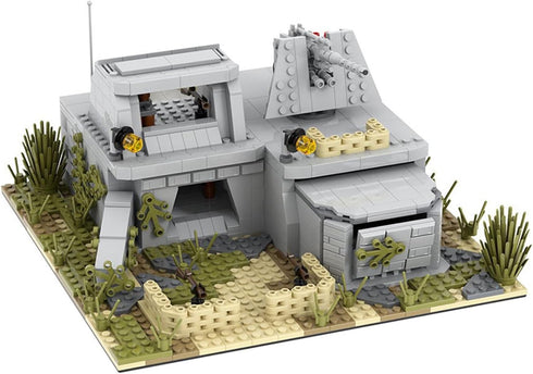 WW2 Set(928PCS). Military Battle Fort Building Block Suitable for Secondary Creation.Build Different Combat Buildings.
