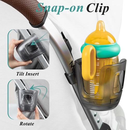 V2/Vista V3/Cruz/Cruz V2/Minu/Minu V2/Minu 1Pack Stroller Cup Holder Fits for UPPAbaby Vista/Vista Duo, Securely Hold