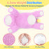 23.6 inch 5 lbs PEACH CAT Hippo Weighted Stuffed Animals Large Hippopotamus Plushies Cute Plush Toys Gifts for Kids