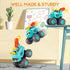 1 1-3 12-18 1 Toys for Year Old Boy, Monster Truck Toys Construction Cars for Toddler Crane Truck Dump Excavator Pull