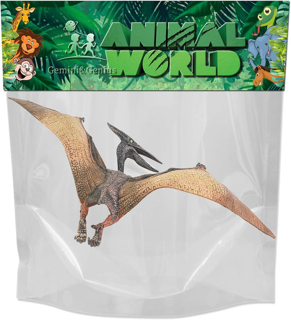 Gemini&Genius Pterosaur Dinosaur Toy - Pterodactyl Figure Gift for Kids, Stocking Stuffers, Party Favors