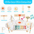 Kids Drum Set - 9 in 1 Baby Drum Set for Toddlers, Montessori Musical Instruments Toy, Wooden Xylophone for Boys & Girls