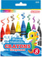 BAZIC 8 Color Washable Premium Jumbo Crayons, Coloring Set, School Art Creative