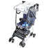 Stroller Rain Cover, Universal Black Clear Baby Travel Weather Shield for Outdoor Protection, Plastic Cover for Winter,