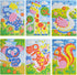 CCINEE 6 PCS Mosaic Sticker Art Puzzle DIY Handmade Painting for Kids Educational Toys