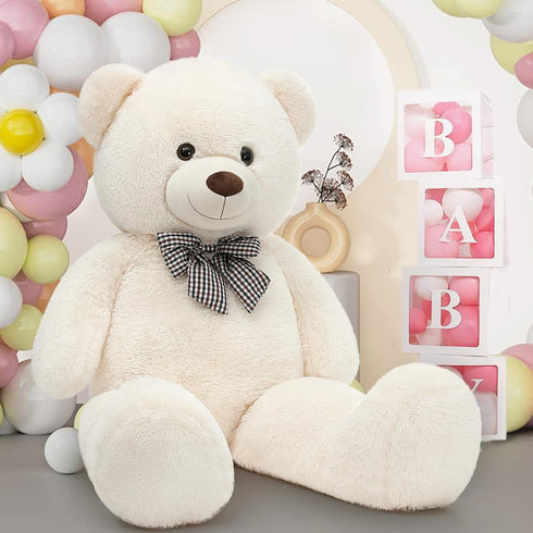 MaoGoLan Giant Teddy Bear - 4 Feet Stuffed Animal for Baby Shower, Life Size Large Teddy for Girlfriend, Boyfriend,
