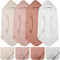 VitalCozy 8 Pcs Baby Muslin Hooded Bath Towels and Washcloths, Muslin Hooded