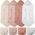 VitalCozy 8 Pcs Baby Muslin Hooded Bath Towels and Washcloths, Muslin Hooded