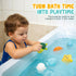 PUPTILY 6 Pack Set 1-3 Bath Toys No Hole Baby Bathtub Toys Soft Squeezable & Float on Water Easy-Grip Toddler Bath Toy