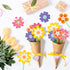 72Pcs Set BeYumi Flower Bouquet Craft Kit - Mother's Day Flower Bouquet Craft for Kids Make Your Own Bunch of Flowers