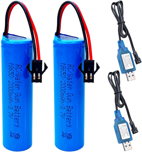 funkawa RC Car 2000mAh Battery (1200mAh Upgraded), Shockli 3.7V Remote Control Rechargeable Battery