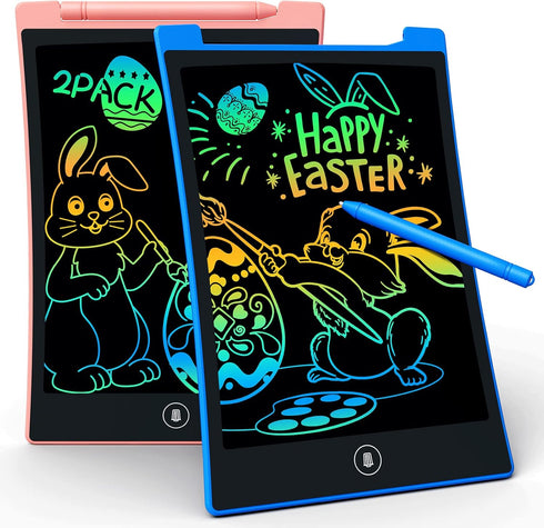 KOKODI 2 Pack LCD Writing Tablet, Colorful Doodle Board for Kids, Educational Birthday Gifts for Ages 3-8
