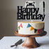 Game Controllers Happy Birthday Cake Topper - Glitter Gaming Cake Decoration for Boys Video Game Party