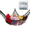Stuffed Animal Hammock, Jumbo Toy Storage Net 83" Wall Sling, Extra Large Kids Mesh Toy Net Organizer (Black)