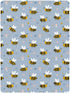 miaozhen 1 Pack 52x28 Cotton Baby Crib Sheets for Boys Girls Soft Stretchy Funny Shores Bees Playard Mattress Sheets