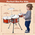 Set Set 3-5 3 3 4 5 Kids Drum Music Toy Drum for Toddlers Ages Jazz Drums Kit with Stool, Drums Percussion Musical