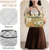 Entornuest 13x10x10 Closet Daisy Flowers Decorative Storage Bins Quilted Polyester Cube Baskets with Handles