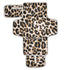 Jihqo Diaper Changing Pad Leopard Print Portable Diaper Mat with Built-in Pillow Travel