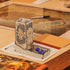 CZYY Dice Tower with Tray, Wood Laser Etched Mind Flayer Portable Collapsible Dice Roller for Board Games