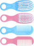 HANABASS Brush and Comb Set for Newborns and Infants, Soft Scalp Massage