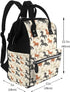 TZTTZT Backpack, Mommy Cool Colorful Horse Print Diaper Bag Toddler Baby Girl Boy Diaper Bag for Mom Dad, Bags Travel