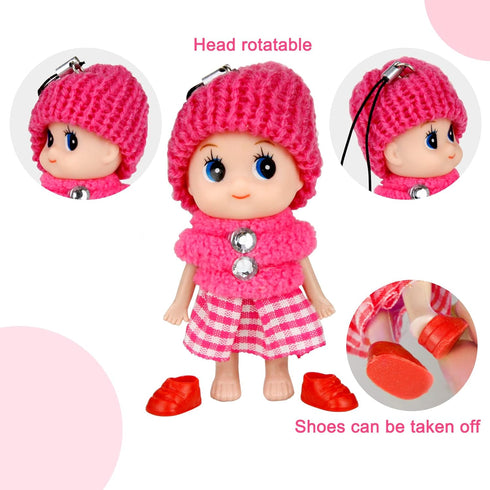 6 PCS Small Dolls Girls - 3 Inch Fashion Dollhouse Dolls Princess, Mini Doll Surprise Gift for Kids