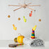 DIY Baby Mobile Kit, Hanging Frame Hanger for Crib, Decorative Natural Wooden Wind Chime Equipment for Infant Boy Girl