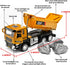 NOVAFUSION 3-5 3 Dump Truck Toys for Boys Year Old,Dump Truck Toy Metal Diecast Cab,Pull Back Toy Dump Trucks