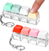 Wanmu 2Pcs Keyboard Fidget Toys, Keyboard Clicker Fidget with 3 Kinds Touch Experience,