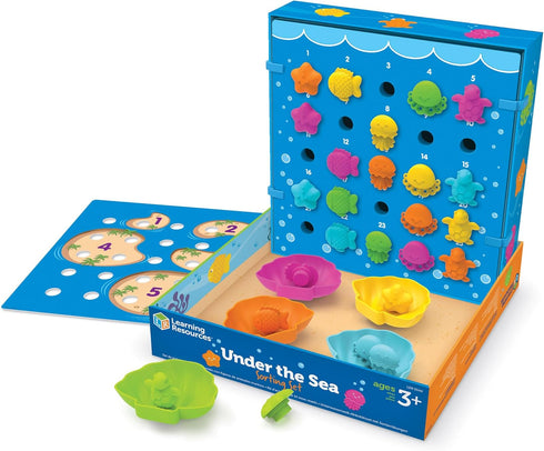 Set 44 3+ Set, Learning Resources Under the Sea Sorting - Pieces, Age Toddler Activities, Educational Toys Color