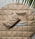 Tummy 16x30 Quilted Padded Vegan Leather Portable Changing pad Mat | Play mat Baby Toddler Infant by Uniklook | Baby