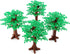 Feleph 4PCS Large Trees City Building Block Compatible with Major Brand, Classic Bricks Toy Set (6.7inch Height)