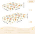 Mazeann 52" 28" 9" Vintage Elephant Crib Sheets Soft Breathable Fitted Cotton Baby Crib Sheets Mattress Cover for Girl