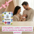 Set (5-Pack Cradle Cap Brush and Sponge for Baby - Bath Essentials for Newborns | Treatment Comb | Baby Bath Sponges