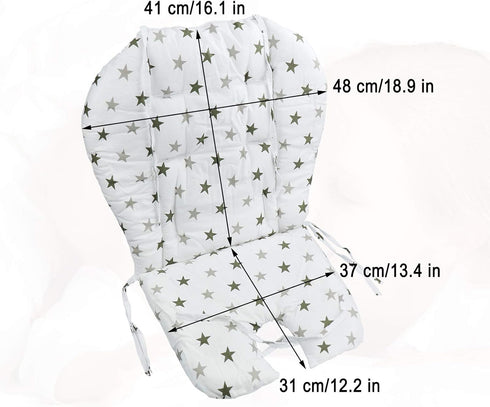 Kocpudu High Chair Pad,highchair/seat Cushion/Breathable Pad,Soft and Comfortable,Light and Breathable, Cute