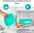 22 Oz. 3 Set 3-7.37" 7.37" 1.25" Re-Play Toddler Plates - Deep-Walled Flat Kids Plates with Lids - Dishwasher