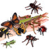 Odowalker 8 4" pcs Lifelike Assorted Plastic Insects Bugs Figures Realistic Sandbox Butterfly, Bee, Ladybug