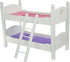 Olivia's Little World 18 in. Doll Wooden Convertible Bunk Bed, Gray, Pink, and Purple, Stacked or Unstacked