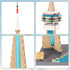 Set, 400 Oichy CN Tower Building Blocks PCS Famous Architecture Model Building Kits, Collection CN Tower Model Blocks