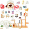 40 Pack Cat Figures Playset Toy - Realistic Cat Figurines for Pretend Play, Educational Learning, Cake Toppers