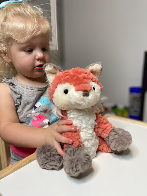 8-Inches, Mary Meyer Putty Stuffed Animal Soft Toy, Coral Fox