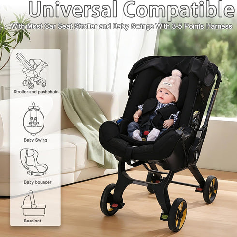yarboofo Infant Car Seat InsertCarseat Head Support for Baby Preemie Newborn Infant,Babies Insert for Doona