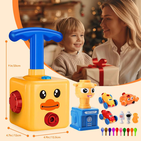 FUNWISH Set,Balloon 3+ Balloon Launcher Car Toy Powered Car for Kids Boys Girls and Classroom,Party Supplies Balloon