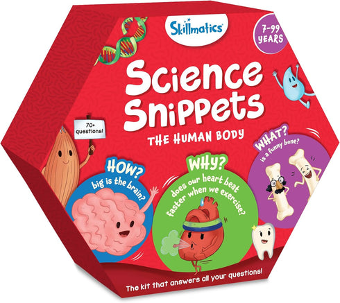 Skillmatics Science Kit The Human Body - STEM Learning Resource for Boys & Girls, Educational Gift for Ages 7+