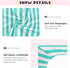Pigsaly 27x39 Inch Crib Sheets Turquoise White Stripe Baby Sheet for Standard Crib Mattress Boys Girls Toddler Bed