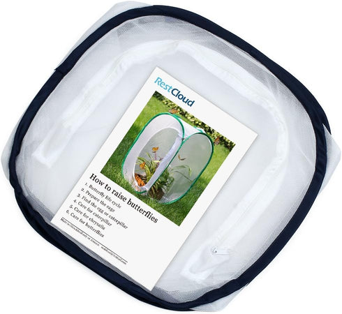 Insect and Butterfly Habitat Cage Terrarium, Pop-up 12 X 12 X 12 Inches