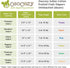 OsoCozy 100% Unbleached Prefold Cloth Diapers Cotton, Durable, Soft, Absorbent, Sustainable & Economical - dims, Fits