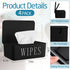 Singhoow 4 Pack Baby Wipes Dispenser Refillable Wipe Holder with Lid Toilet Wipes Container for Bathroom Tissue Paper