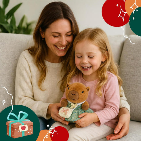 9-pc Set Capybara Plush Suitable for Kids Girls Cute and Soft Capybara Plush Stuffed Animal that Can Be Casually